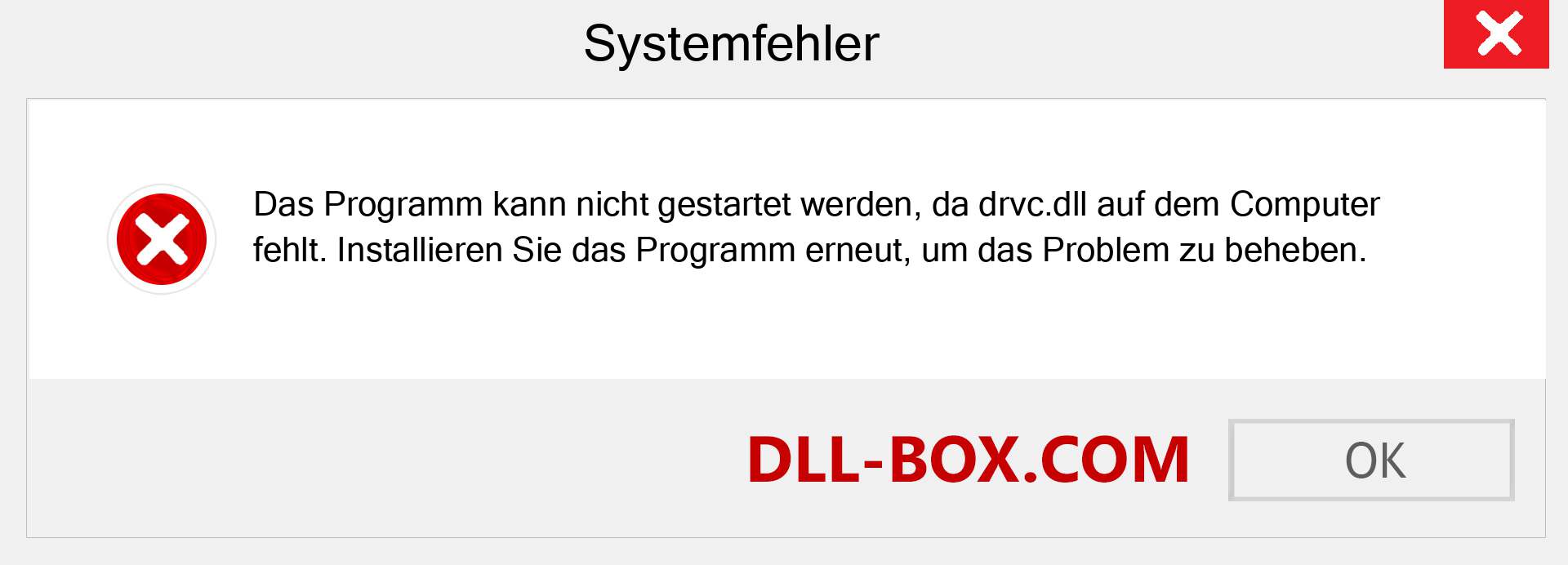 drvc.dll-Datei fehlt?. Download für Windows 7, 8, 10 - Fix drvc dll Missing Error unter Windows, Fotos, Bildern